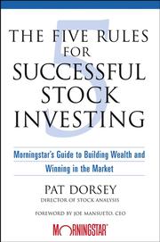 The Five Rules for Successful Stock Investing cover