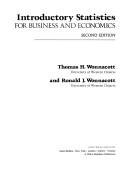 Introductory statistics for business and economics cover