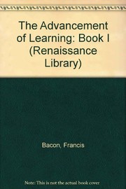 The advancement of learning cover