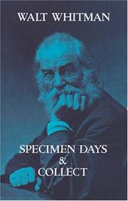 Specimen days cover