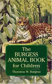 The Burgess animal book for children cover