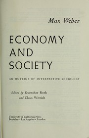Wirtschaft und Gesellschaft cover