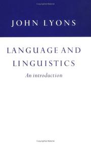 Language and linguistics cover