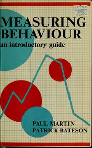 Measuring behaviour cover