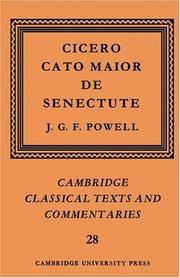 Cato maior de senectute cover