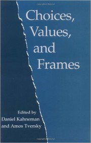 Choices, values, and frames cover