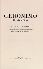Geronimo's story of his life cover
