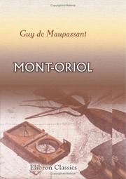 Mont-Oriol cover