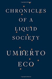 Chronicles of a Liquid Society cover