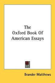 The Oxford Book of American Essays cover