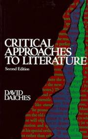 Critical approaches to literature cover
