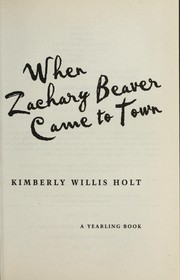 When Zachary Beaver Came to Town cover