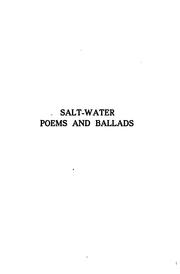 Salt water ballads and poems cover