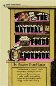The natural foods cookbook cover