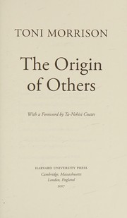 The Origin of Others cover
