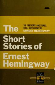 The Short Stories of Ernest Hemingway cover