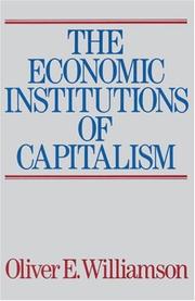 The Economic Institutions of Capitalism cover