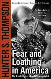Fear and loathing in America cover