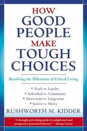 How good people make tough choices cover
