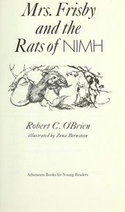Mrs. Frisby and the Rats of NIMH cover