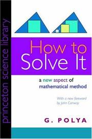 How to solve it cover