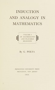 Mathematics and plausible reasoning cover