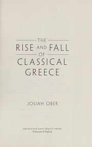 The rise and fall of classical Greece cover