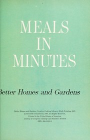 Meals in Minutes cover