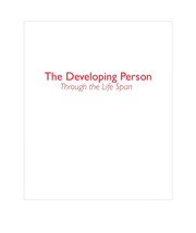 The developing person through the life span cover