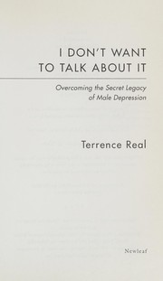 I don't want to talk about it cover