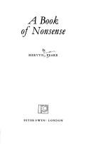 A book of nonsense cover