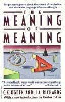 The meaning of meaning cover