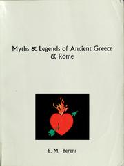 The Myths and legends of ancient Greece and Rome cover