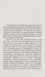 Belles-soeurs cover