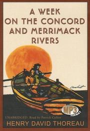 A week on the Concord and Merrimack Rivers cover