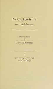 Correspondence and related documents cover