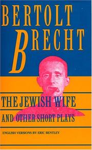 The Jewish wife and other short plays cover