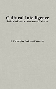 Cultural Intelligence cover