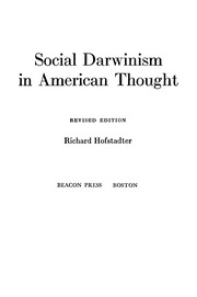 Social Darwinism in American thought, 1860-1915 cover