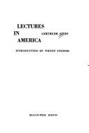 Lectures in America cover