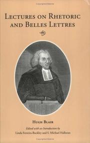 Lectures on rhetoric and belles lettres cover