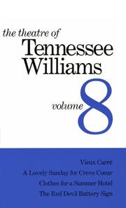 The Theatre of Tennessee Williams cover