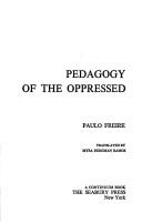 Pedagogy of the Oppressed cover