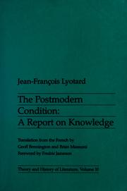 La condition postmoderne cover