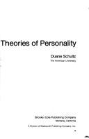 Theories of personality cover