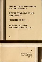 The nature and purpose of the universe, Death comes to us all, Mary Agnes, 'Dentity crisis cover