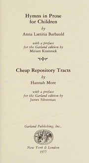 Hymns in prose for children cover