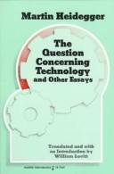 The question concerning technology, and other essays cover
