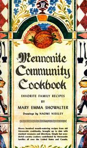 Mennonite community cookbook cover