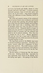 Excursions in art and letters cover